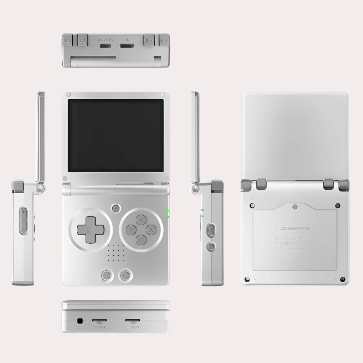 ANBERNIC RG35XXSP Flip Portable Console all side