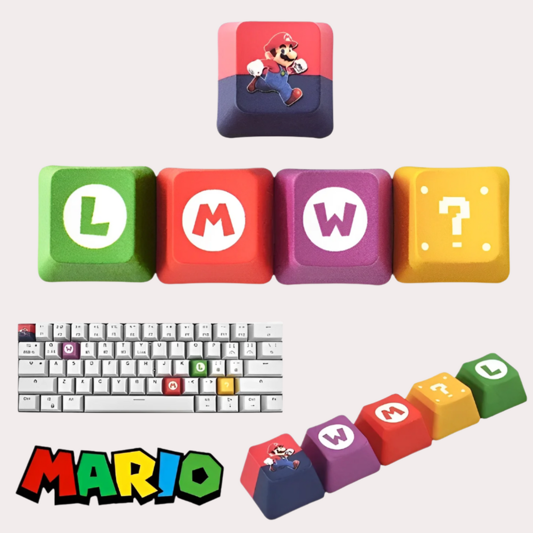 Super Mario Anime Keycaps for Keyboards – Play Retro