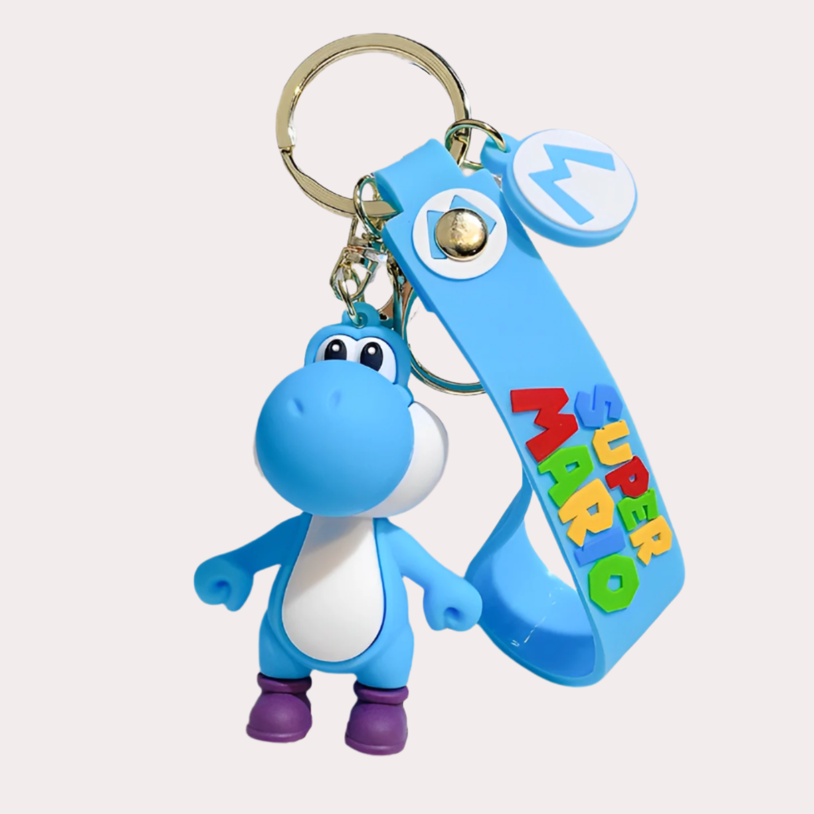 Yoshi keychain blue