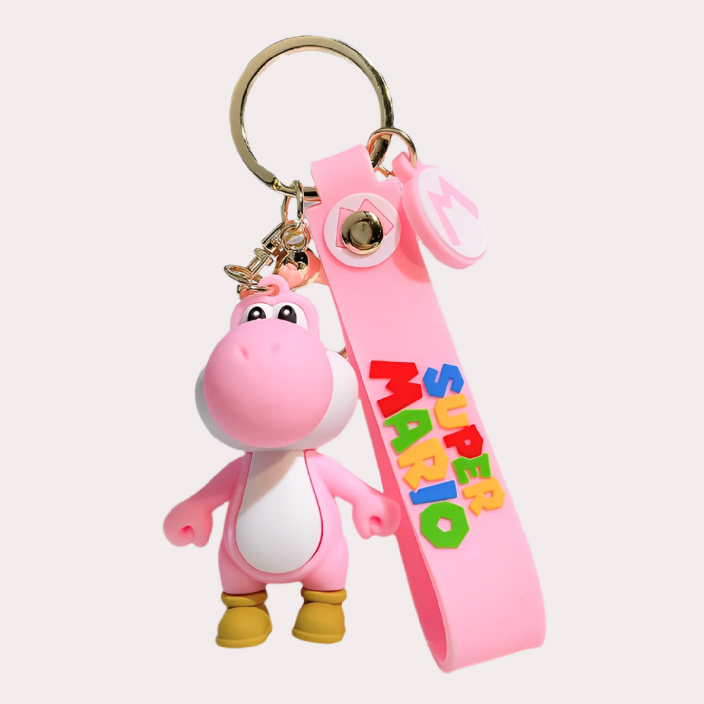 Yoshi keychain pink